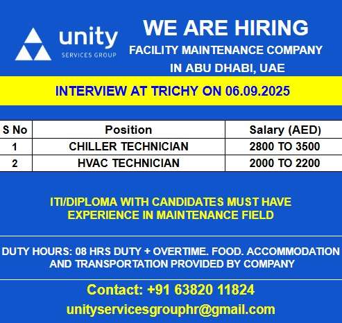 WE ARE HIRING FOR FACILITY MAINTENANCE COMPANY IN ABU DHABI, UAE