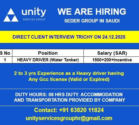 WE ARE HIRING SEDER GROUP IN SAUDI