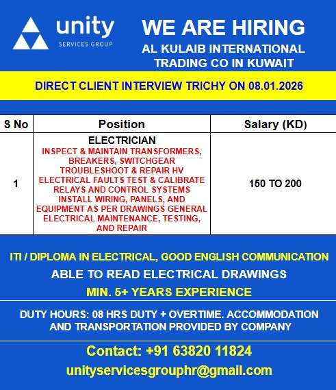WE ARE HIRING AL KULAIB INTERNATIONAL TRADING CO IN KUWAIT