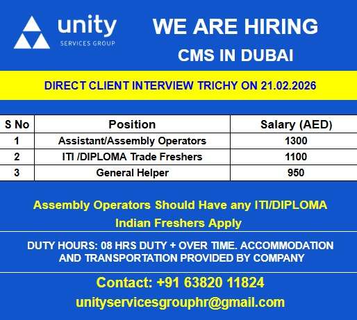 WE ARE HIRING CMS IN DUBAI