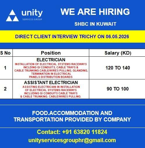 WE ARE HIRING SHBC IN KUWAIT
