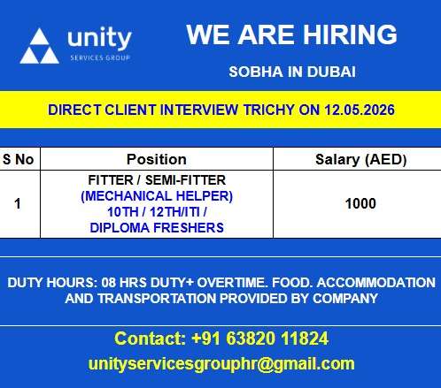 WE ARE HIRING SOBHA IN DUBAI