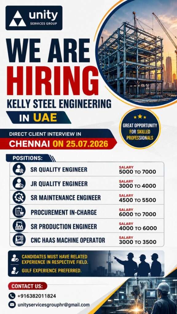 Kelly Steel Engineering UAE Jobs 2026