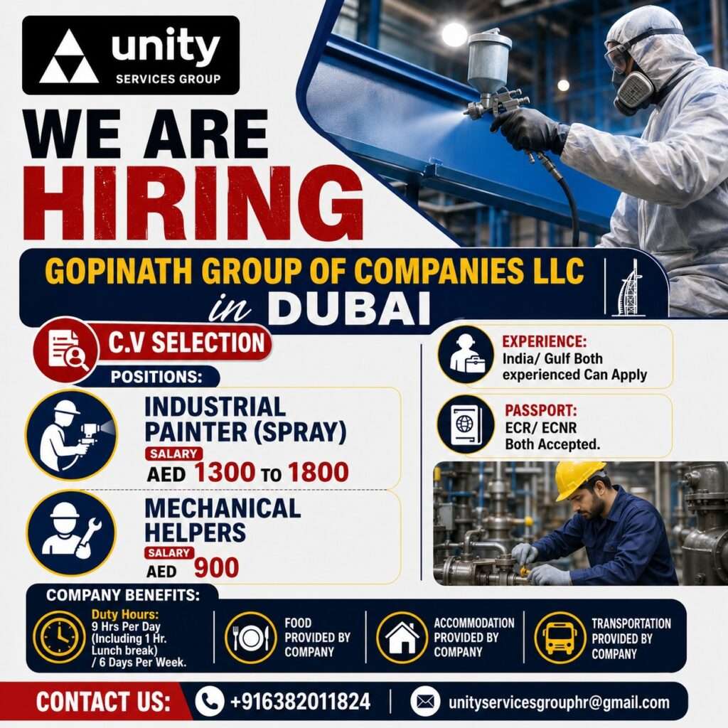 Gopinath Group of Companies LLC Dubai Jobs