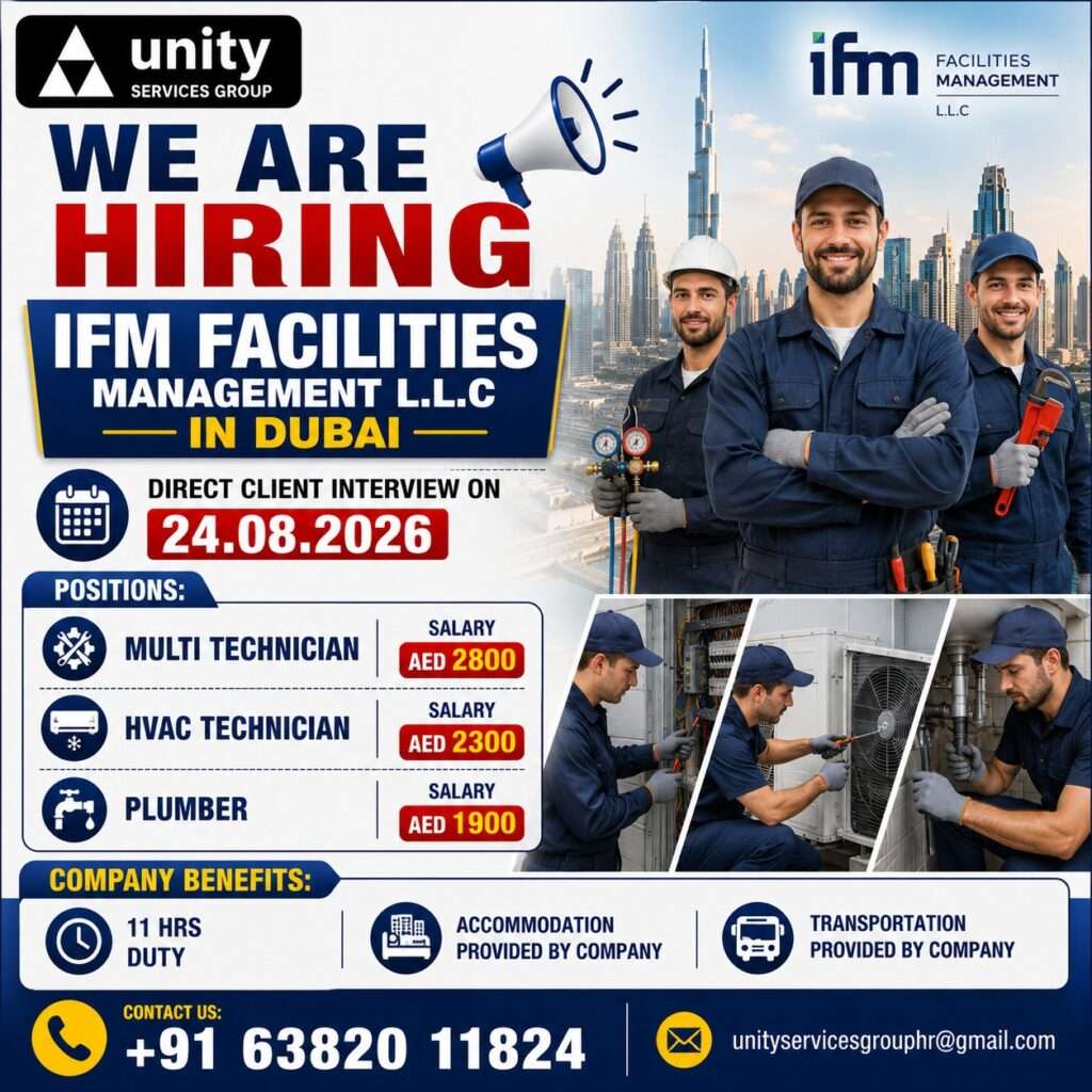 IFM Facilities Management Dubai Jobs