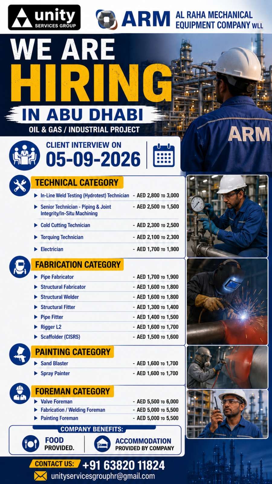 ARM Abu Dhabi Jobs 2026 – Oil & Gas & Industrial Vacancies