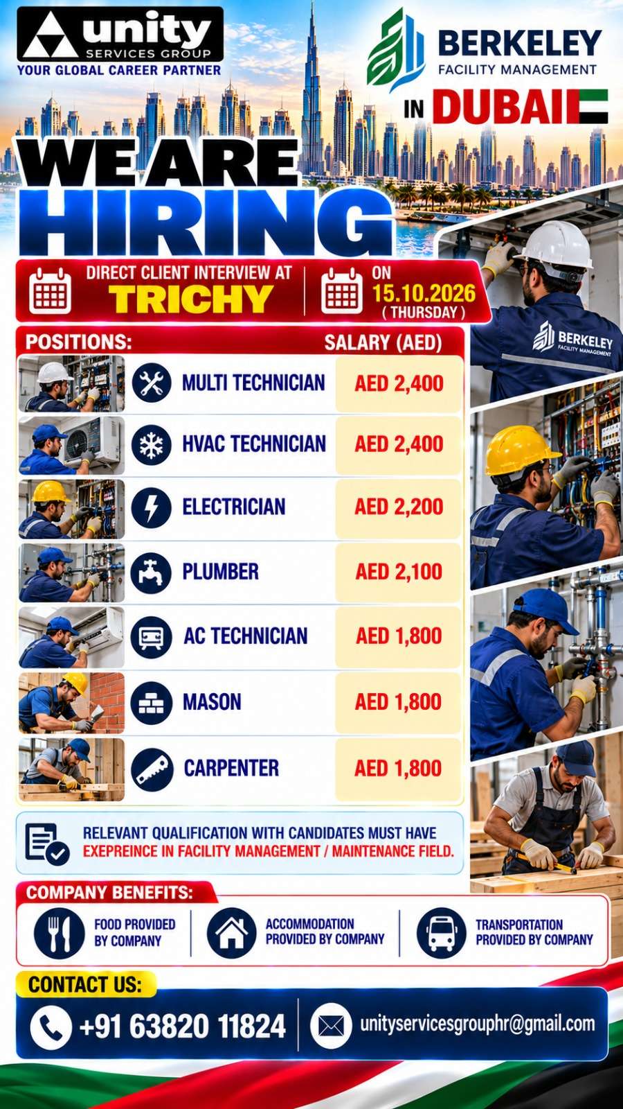 Dubai Facility Management Jobs 2026